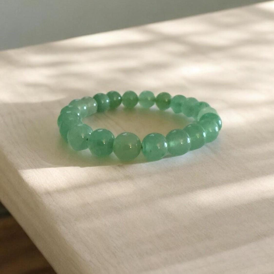 Natural Green Aventurine Beaded Bracelet