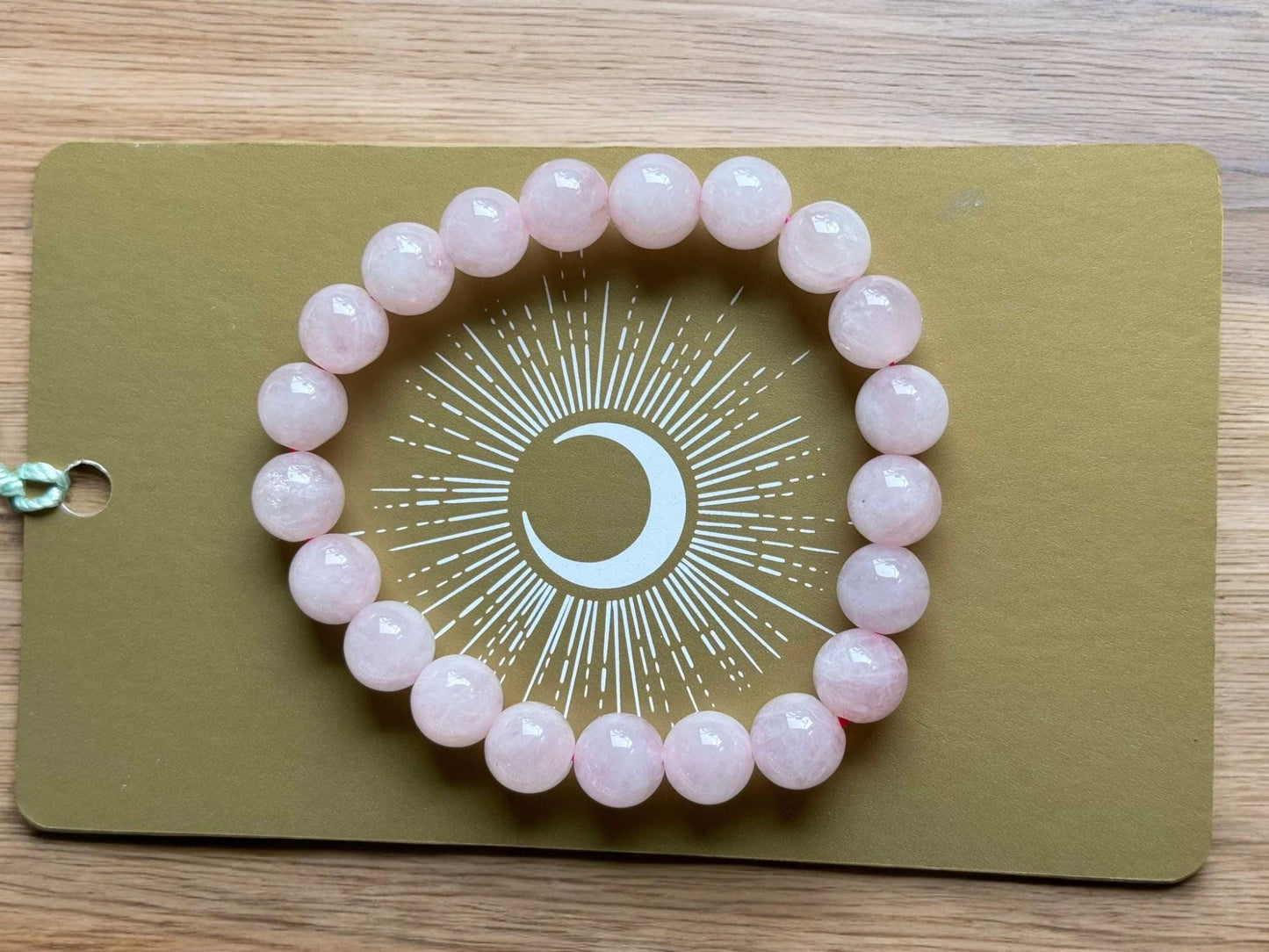 Rose Quartz Beaded Stretch Bracelet
