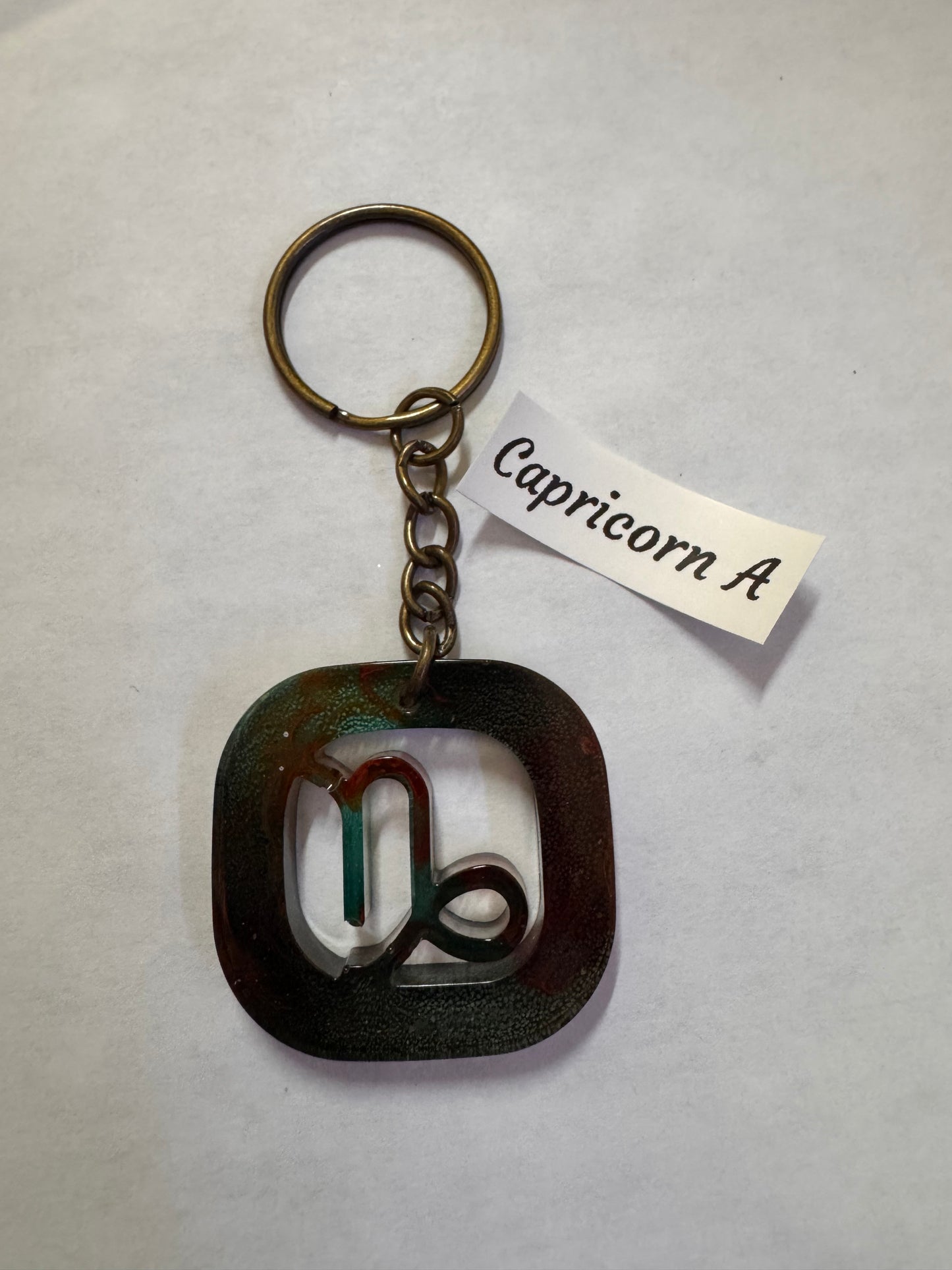 Capricorn Keychain