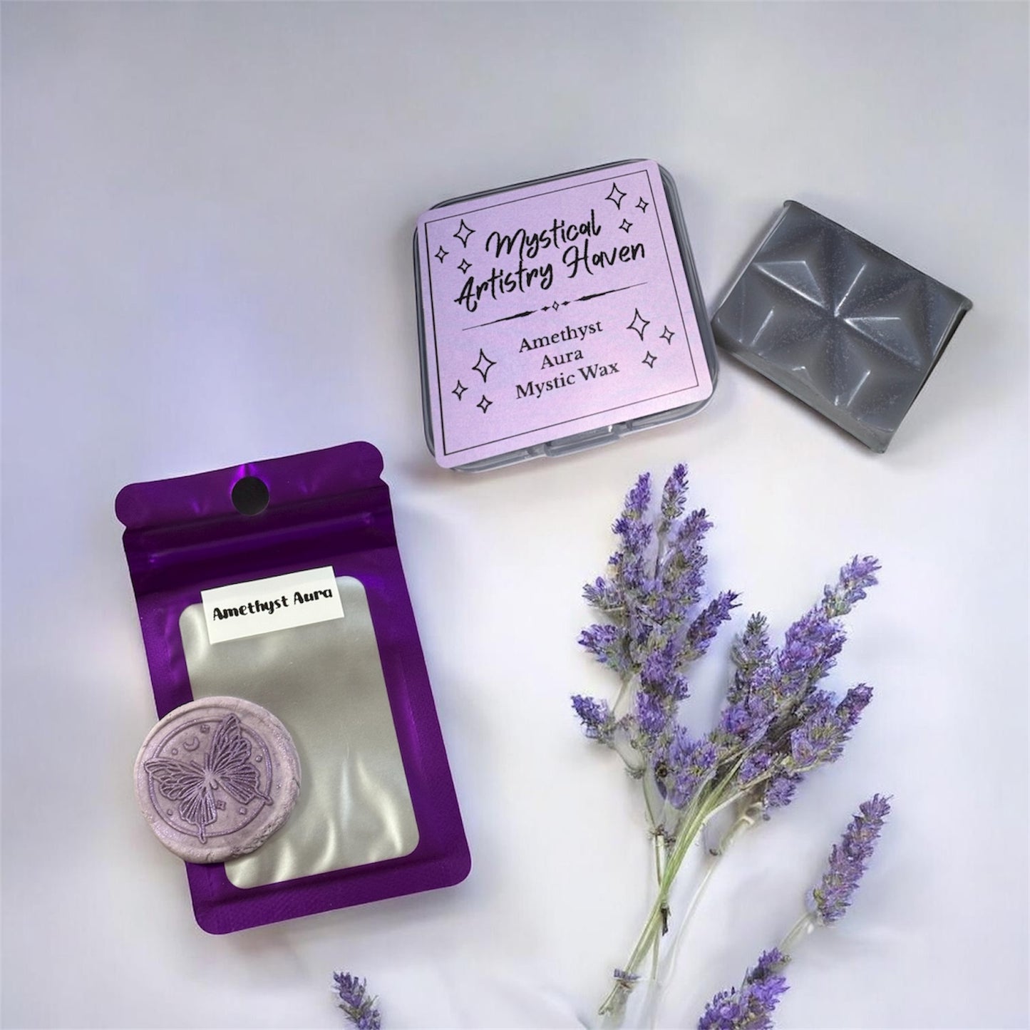 Lot de cire et de pâte Mystic Aura Améthyste