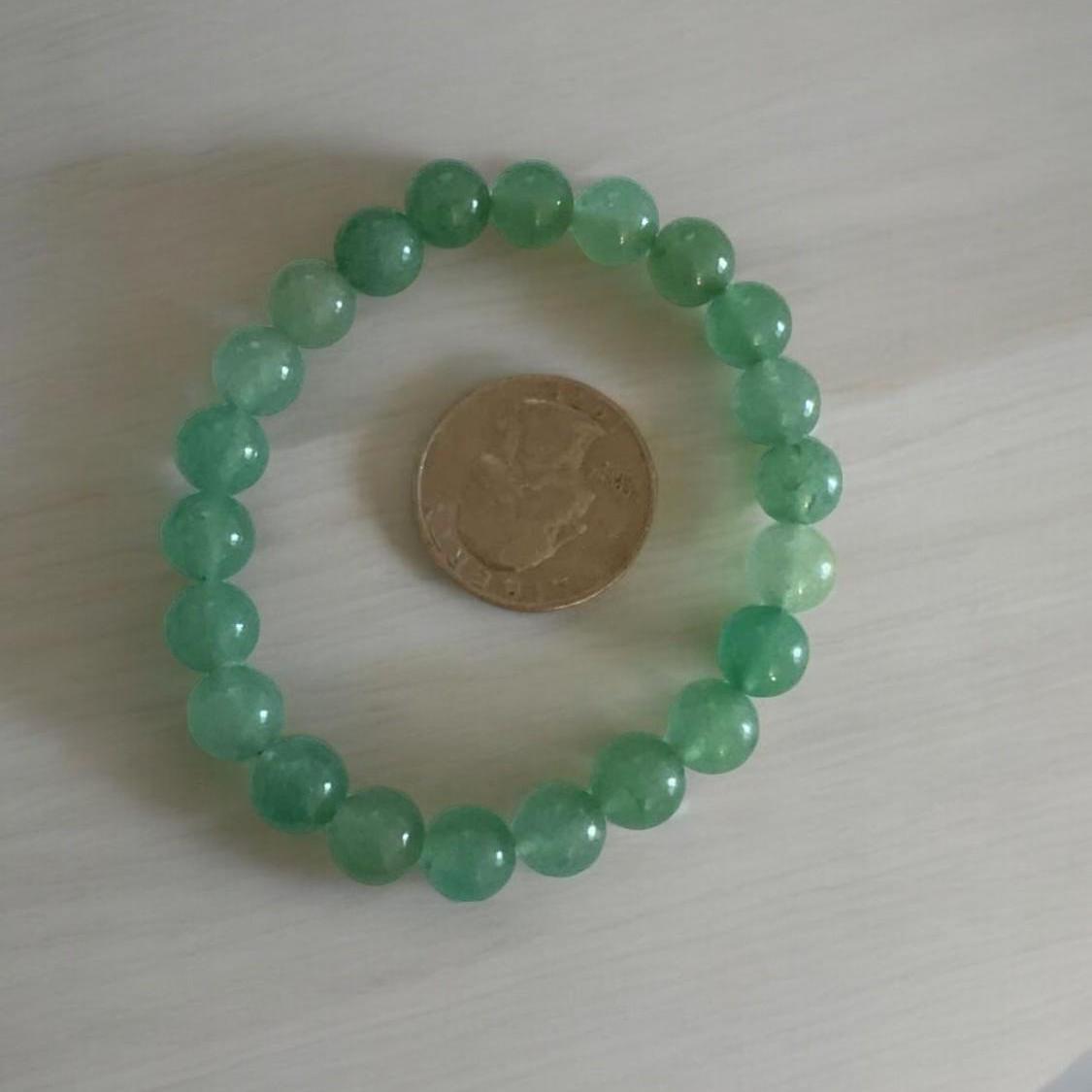 Natural Green Aventurine Beaded Bracelet
