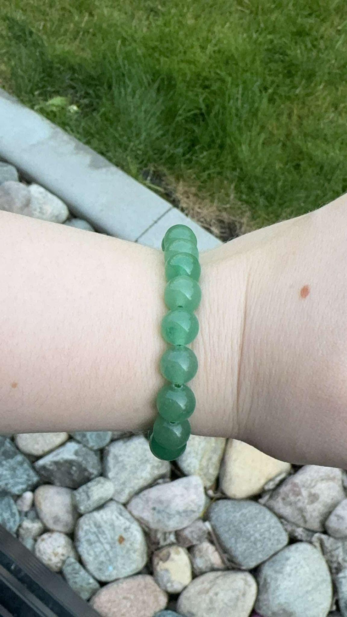 Natural Green Aventurine Beaded Bracelet